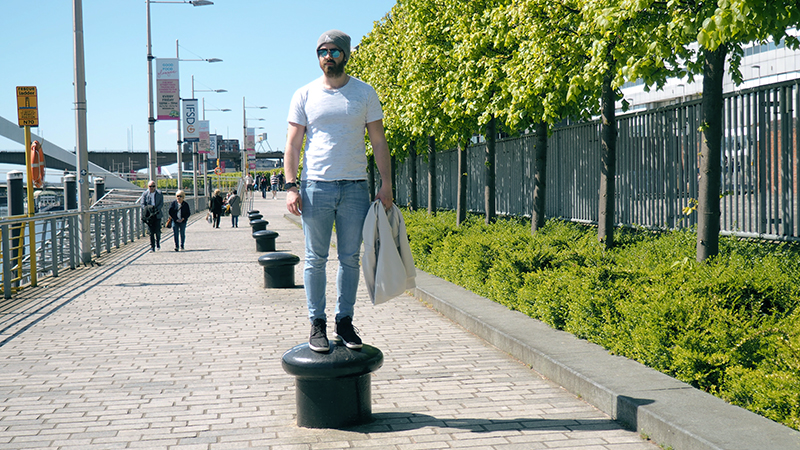 Bollards on Clydeside