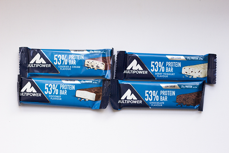 Multipower 53% Protein Bar Nutritional Info