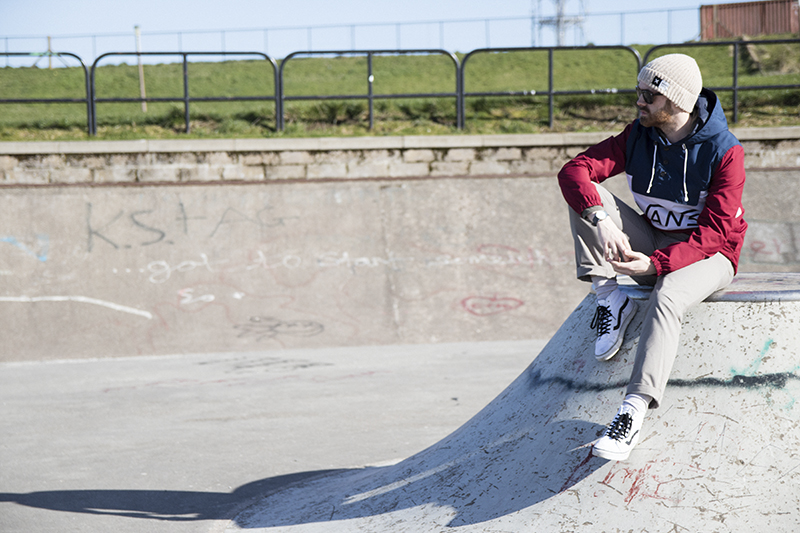 Skatepark Photoshoot for Men's fashion Spring/Summer 2017