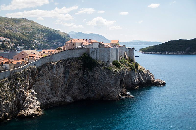 View of Dubrovnik Old Town walls