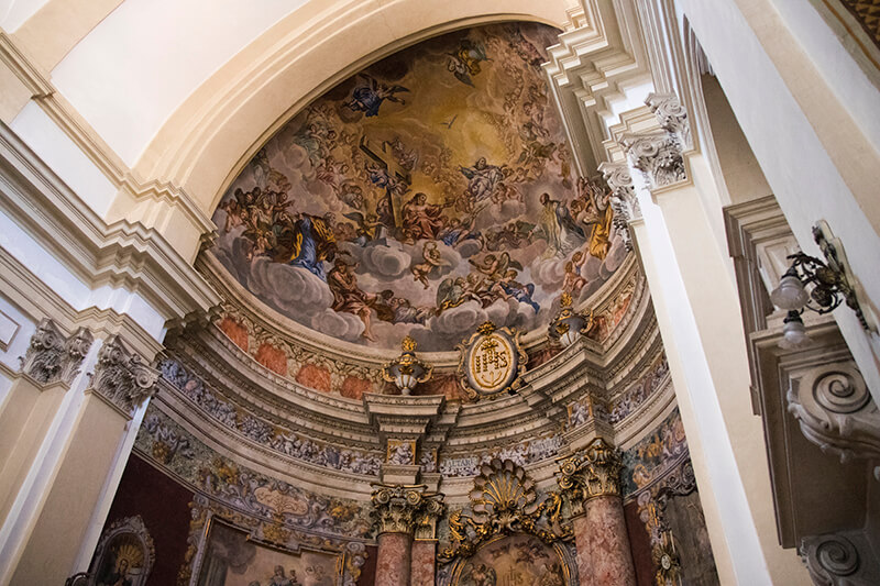 Inside Dubrovnik church