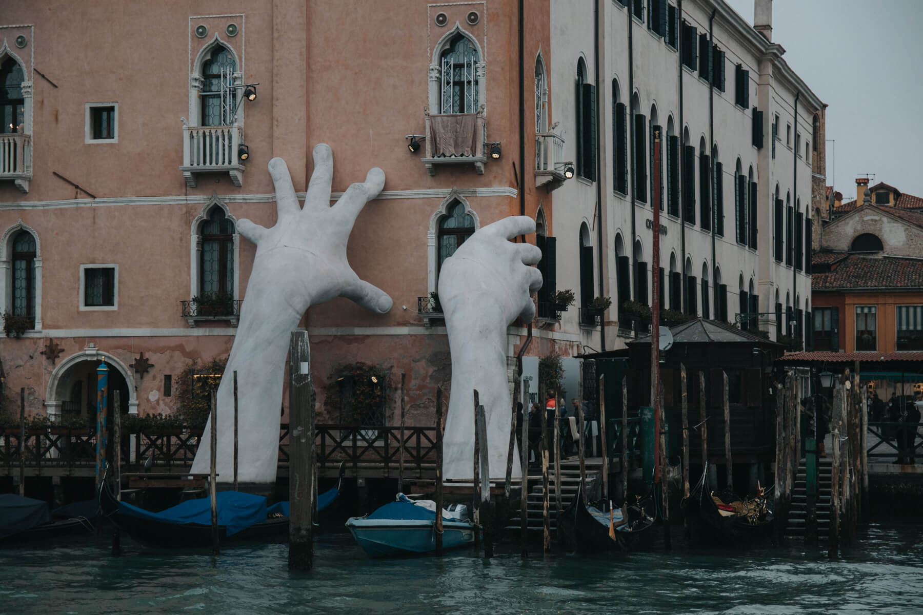 Hands Statue in Venice